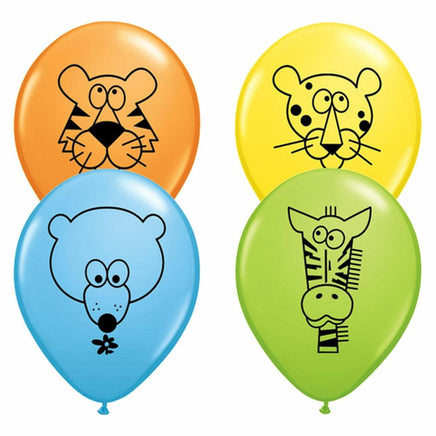 11" Jungle Animal Balloons (25) - Party Zone USA