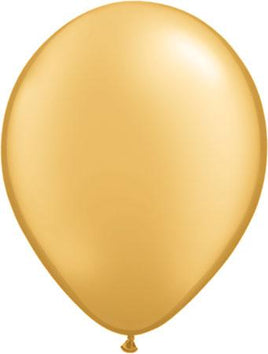 12" Gold Latex Balloons (10) - Party Zone USA