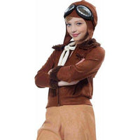 Amelia Earhart Girl's Aviator Costume - Party Zone USA