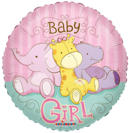 Baby Girl Jungle Animals Balloon - Party Zone USA