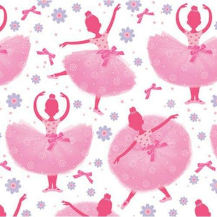 Ballerina TuTu Much Fun Beverage Napkins (16) - Party Zone USA