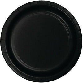 Black Dinner Plates (24) - Party Zone USA