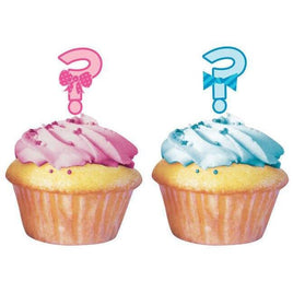 Bow or Bowtie Cupcake Toppers (12) - Party Zone USA