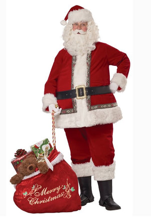 Deluxe Santa Suit Adult Costume - Party Zone USA