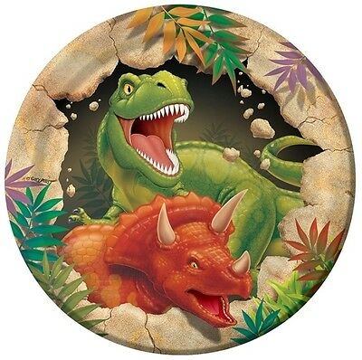 Dino Blast Dessert Plates (8) - Party Zone USA