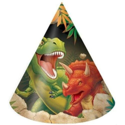 Dino Blast Party Hats (8) - Party Zone USA