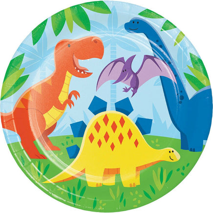 Dinosaur Friends Dinner Plates (8) - Party Zone USA