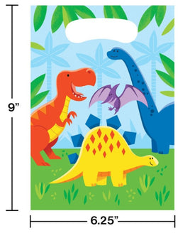 Dinosaur Friends Favor Bags (8) - Party Zone USA