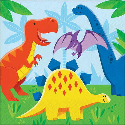 Dinosaur Friends Lunch Napkins (16) - Party Zone USA