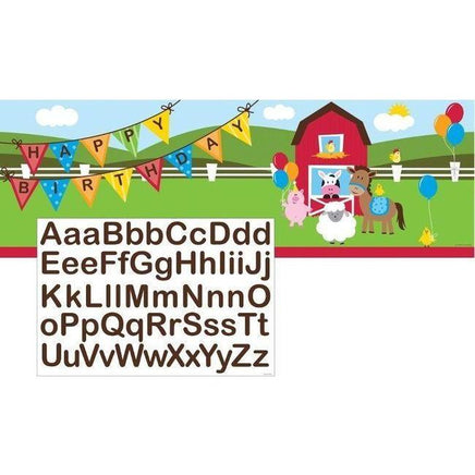 Farmhouse Fun Giant Banner - Party Zone USA