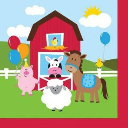 Farmhouse Fun Lunch Napkins (16) - Party Zone USA