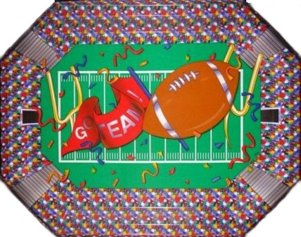 Football GO TEAM Party Tray - Party Zone USA