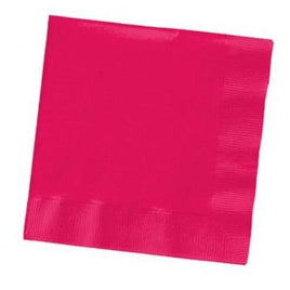 Hot Pink Magenta Luncheon Napkins (50) - Party Zone USA