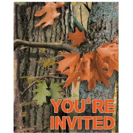 Hunting Camo Party Invitations - Party Zone USA