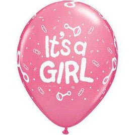 It's a Girl Baby Shower Balloons (10) - Party Zone USA