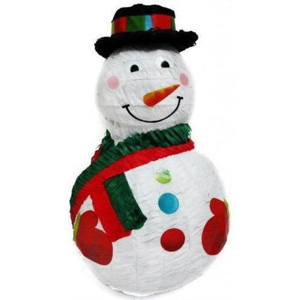 Jolly Snowman Pinata w/Black Hat - Party Zone USA