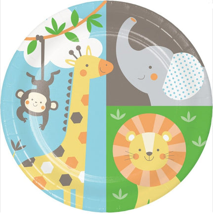 Jungle Animals Dessert Plates (8) - Party Zone USA