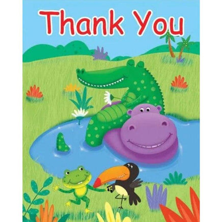 Jungle Buddies Thank You Cards (8) - Party Zone USA