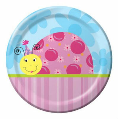 Lil' Lady Ladybug Dinner Plates (8) - Party Zone USA