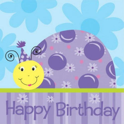 Lil' Ladybug Happy Birthday Lunch Napkins (16) - Party Zone USA