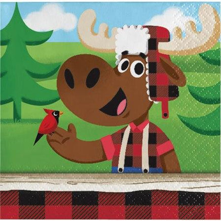 Lum-Bear-Jack Beverage Napkins - Party Zone USA