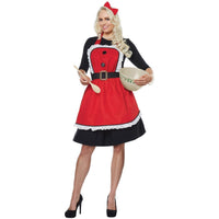 Mrs. Claus Apron Adult Costume - Women's - Party Zone USA