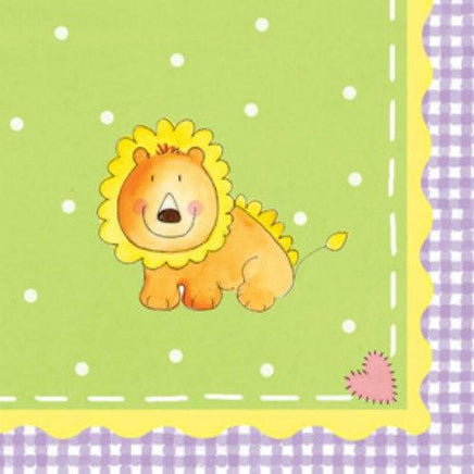 Nursery Friends Baby Shower Beverage Napkins (16) - Party Zone USA