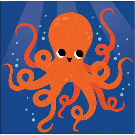 Ocean Celebration Party Beverage Napkins (16) - Party Zone USA