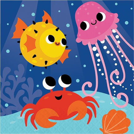 Ocean Celebration Party Lunch Napkins (16) - Party Zone USA