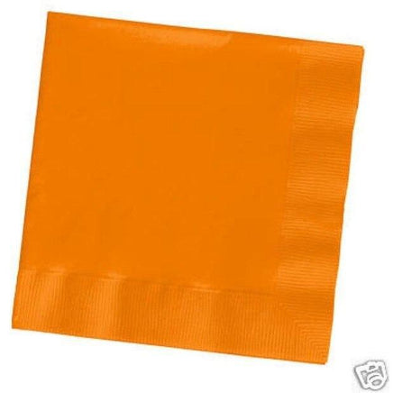 Orange Beverage Napkins (50) - Party Zone USA