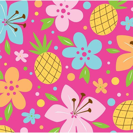 Pink Luau Fun Beverage Napkins (16) - Party Zone USA