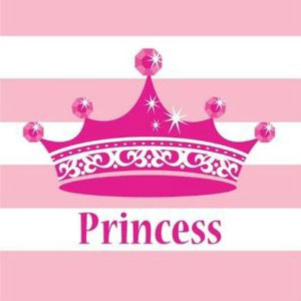 Pink Princess Royalty Lunch Napkins (16) - Party Zone USA