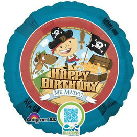 Pirate Happy Birthday Balloon - Party Zone USA