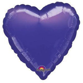Purple Heart Shaped Balloon - Party Zone USA