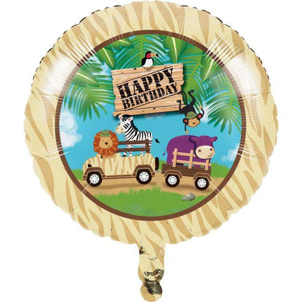 Safari Adventures Happy Birthday Balloon - Party Zone USA