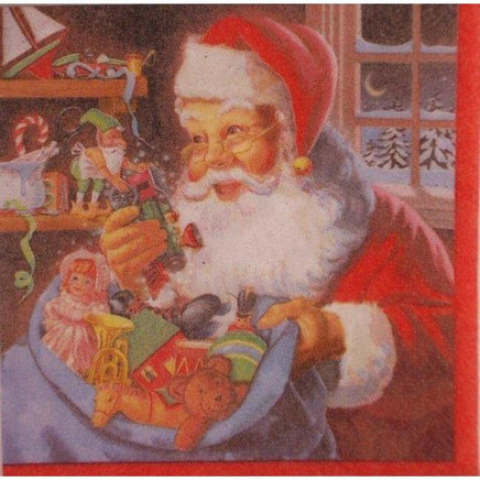 Santa's Workshop Luncheon Napkins (20) - Party Zone USA