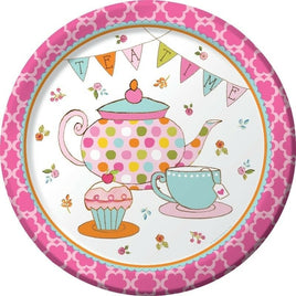 Tea Time Party Dinner Plates (8) - Party Zone USA