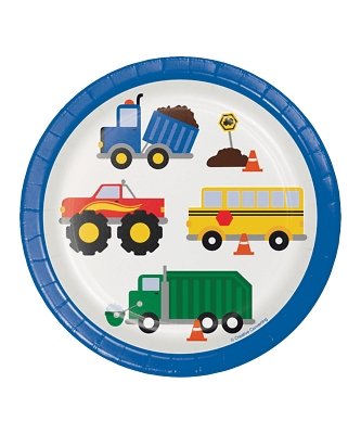 Traffic Jam Dessert Plates (8) - Party Zone USA