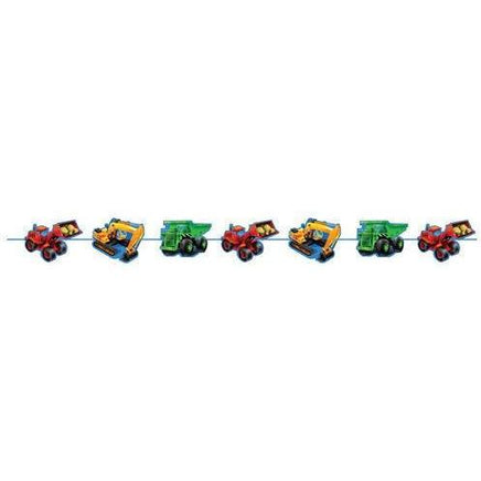 Under Construction Party Garland Banner - Party Zone USA