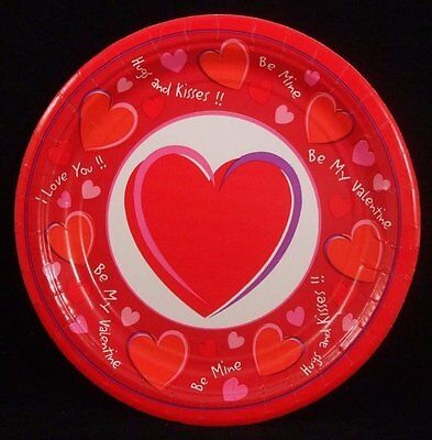 Valentine's Day Dessert Plates (8) - Party Zone USA