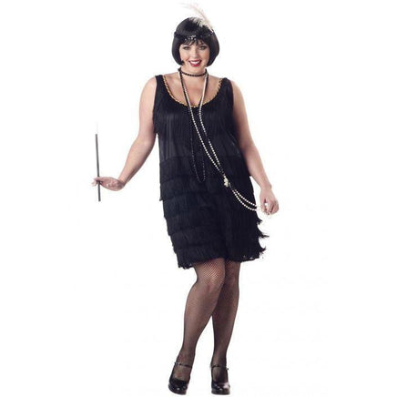 Women's Fashion Flapper Costume - Plus Size - Party Zone USA