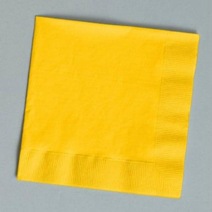 Yellow Luncheon Napkins (50) - Party Zone USA