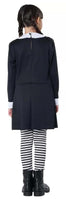 Girl's Dreadful Gothic Costume Set - Wednesday Addams Inspired Halloween Dress