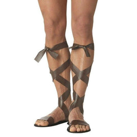 Men's Brown Roman Gladiator Sandals - One Size