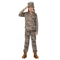 Kids Military Soldier Camouflage Costume - Toddler & Child Size Army Outfit