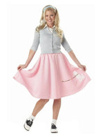 Women's 1950s Pink Poodle Skirt Costume