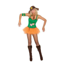 Sexy Women's Sunflower Scarecrow Costume | Halloween Party Outfit