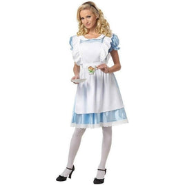 Women's Classic Alice in Wonderland Costume - Storybook Alice Apron Dress