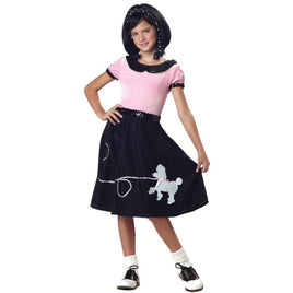 50s Sock Hop Poodle Skirt Costume for Girls
