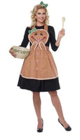 California Costumes Holiday Gingerbread Costume Apron Set - Festive Christmas Dress-Up